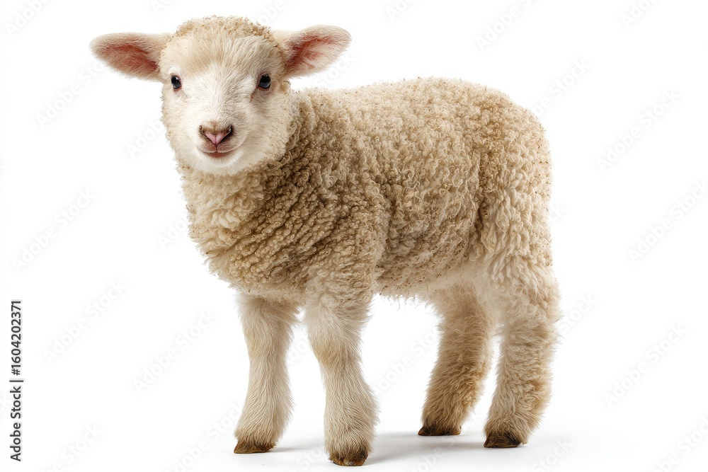 Obraz premium Lamb isolated on white background