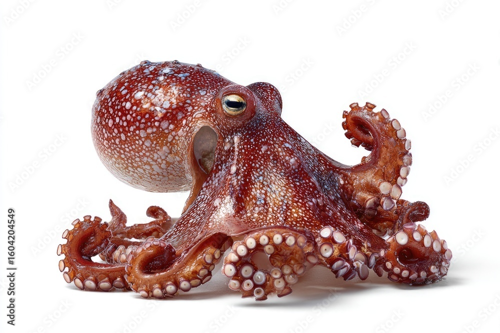 Fototapeta premium Octopus isolated on white background