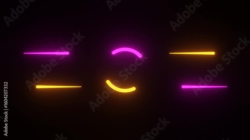 neon line background animation perfect for video endings