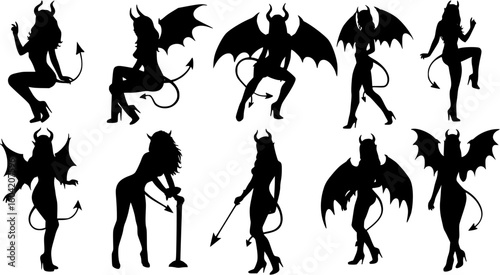  sexy woman  devil  standing with a whip