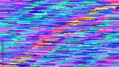 Colorful pixel lines: A vibrant display of meticulously arranged, pixelated lines, each one precisely aligned to create a dazzling tapestry of color.