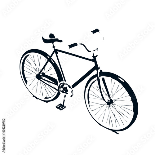 silhouette of a bicycle