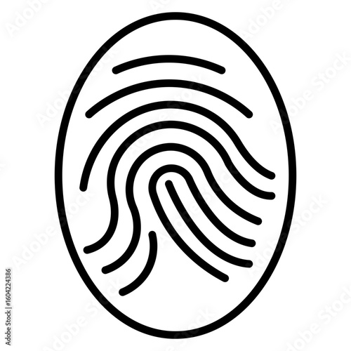 Fingerprint Vector Icon