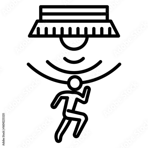 Motion Sensor Vector Icon
