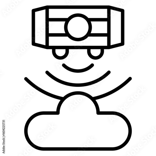 Gas Sensor Vector Icon