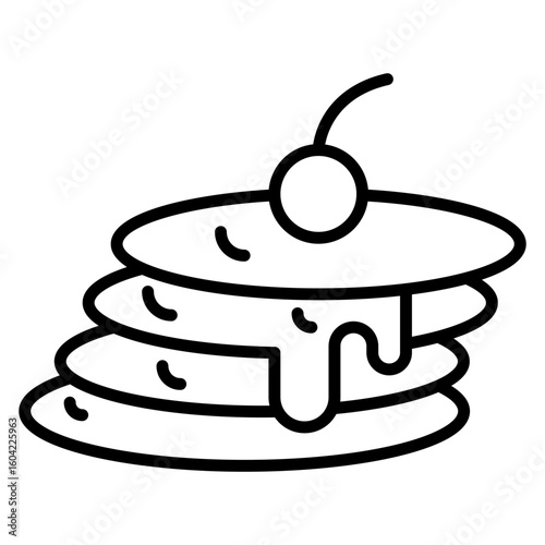 Pancake Vector Icon