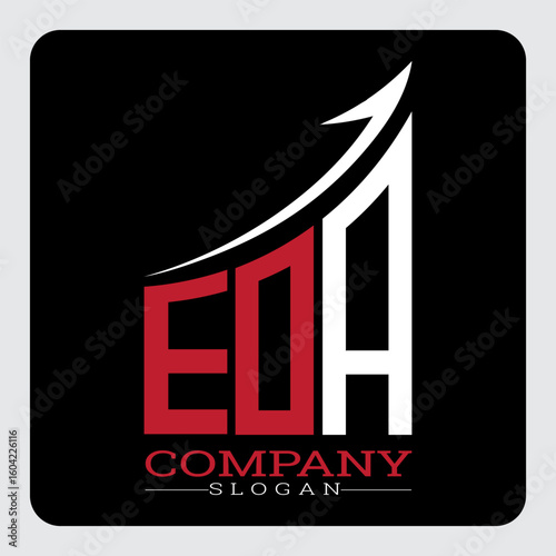 EDA logo design, EDA Company Logo Design Growth vector, EDA Upward Arrow Business Success Logo vector, EDA Corporate Branding Logo, EDA simple and modern logo, EDA business finance logo design, etc.
