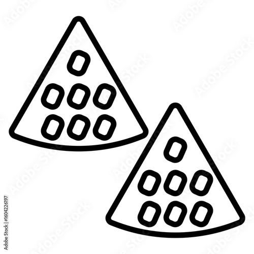 Waffle Vector Icon