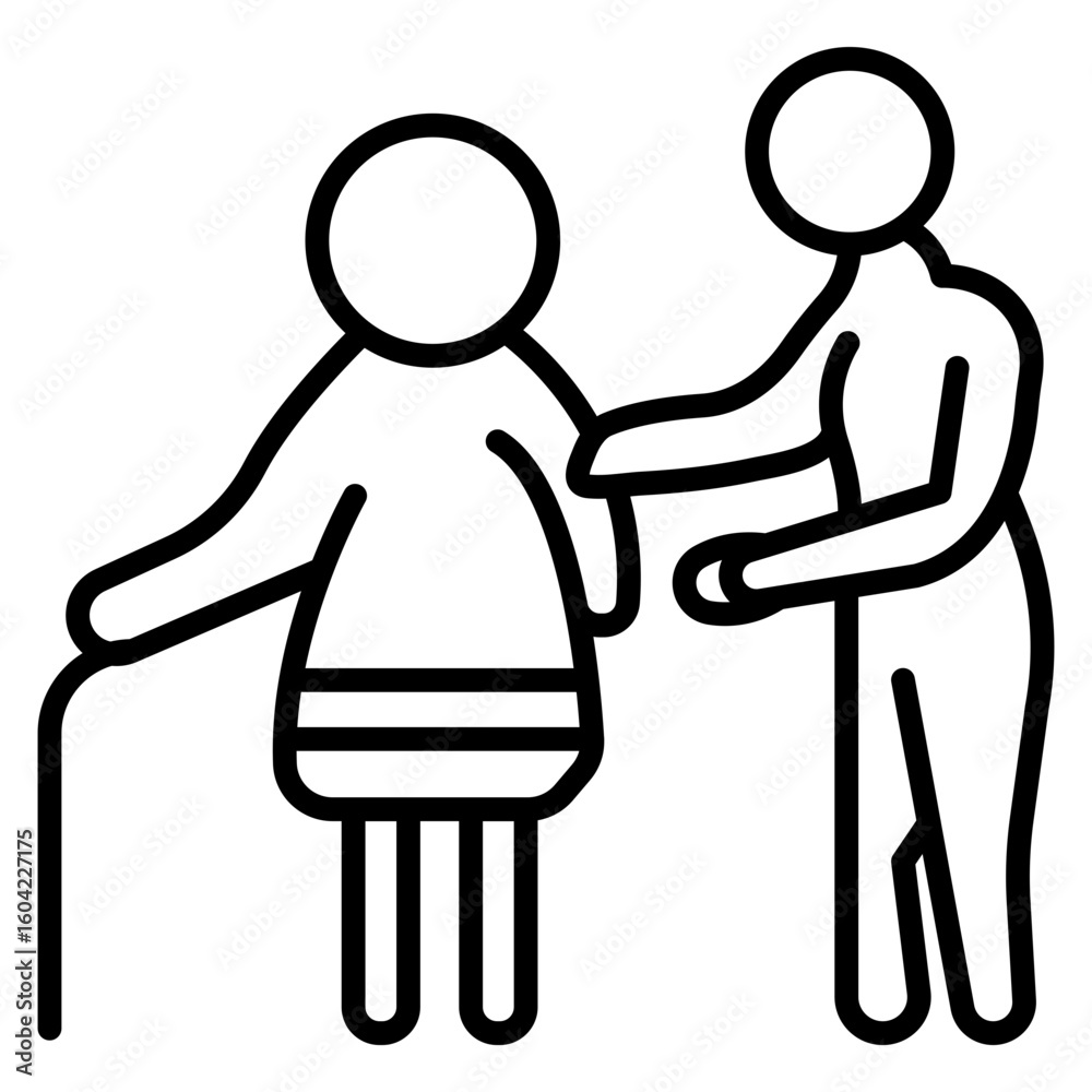 Fototapeta premium Elders Vector Icon