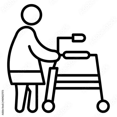 Geriatrics Vector Icon