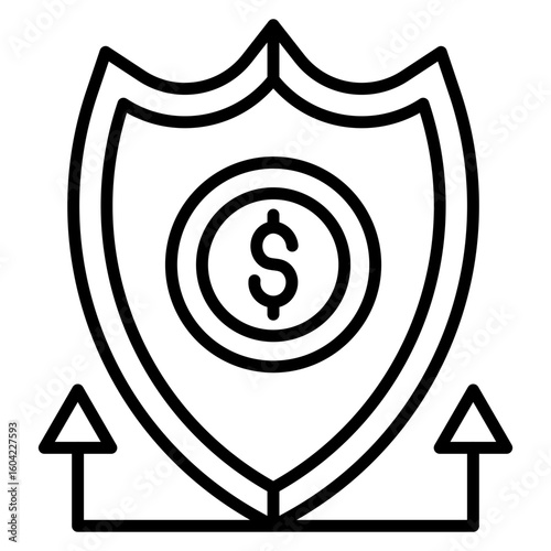 Investment Insurance Vector Icon