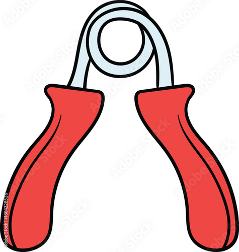Hand grip strength training tool illustration