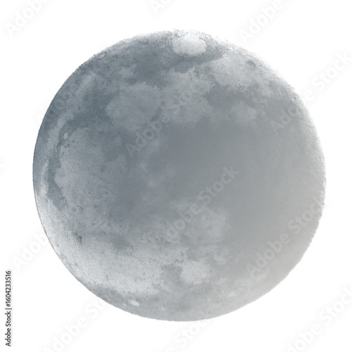 moon isolated on white, png, full moon overlay