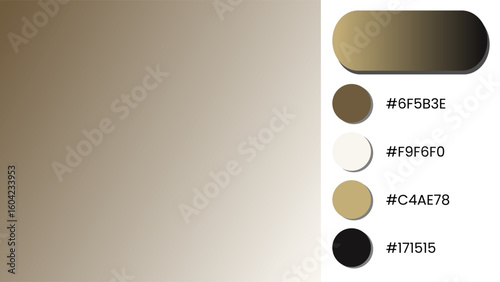 Elegant gradient background with beige, cream, and black colors.