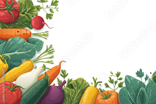 Vibrant vegetable border