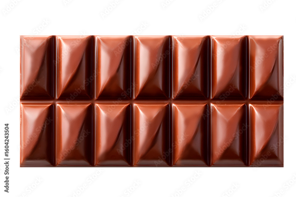 Obraz premium chocolate bar on white background