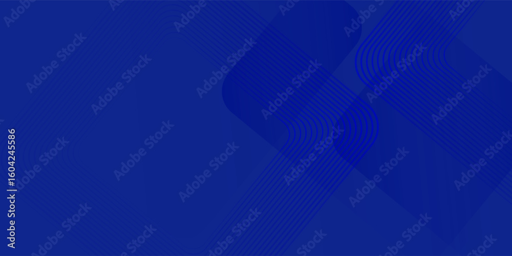 Obraz premium Abstract blue background with glowing geometric lines. Modern blue gradient square shape design. Futuristic technology concept. Suit for brochure, corporate, website, poster, banner, cover modern