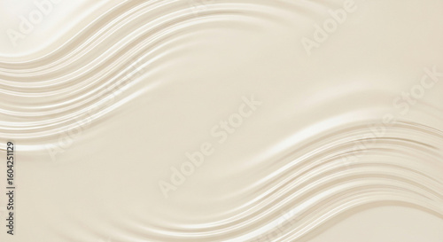  Abstract cream color Background with Smooth Creamy Fluid Waves