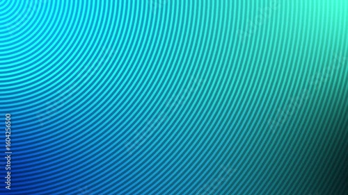 Blue Gradient Background with Geometric Waves and Circles