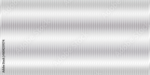 Vector illustration of soft grey frosted acrylic with wavy reeded texture. White ribbed glass detail evokes a fluted door window, creating a delicate, airy, and elegant glassy background feel.
