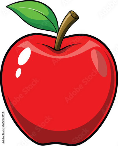 red apple vector