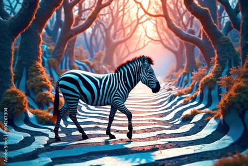 zebra in the wild