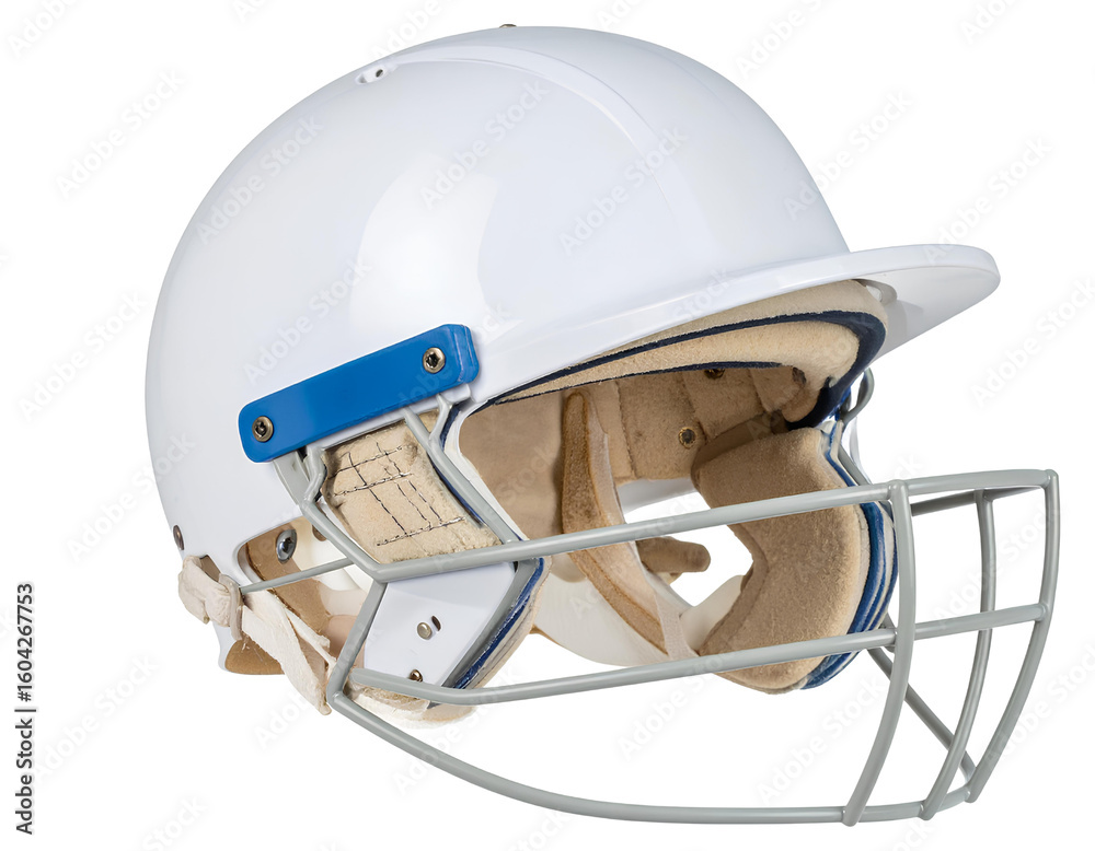 Fototapeta premium Protective cricket helmet png durable cricket helmet png safety cricket helmet png transparent background.