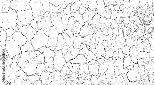 Old dry cracked paint texture on an abstract grunge wall surface
