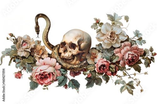 Fototapeta Naklejka Na Ścianę i Meble -  Art painting flowers floral.