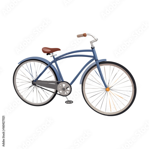 Bicycle vector with colourful
