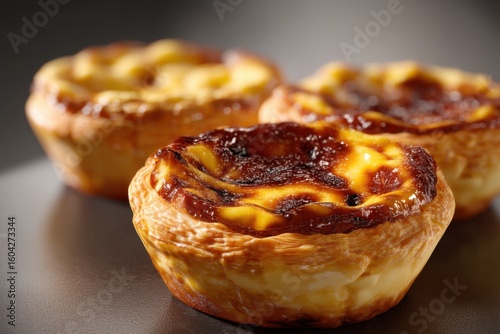 Portuguese Pastel de Nata Custard Tarts 3D