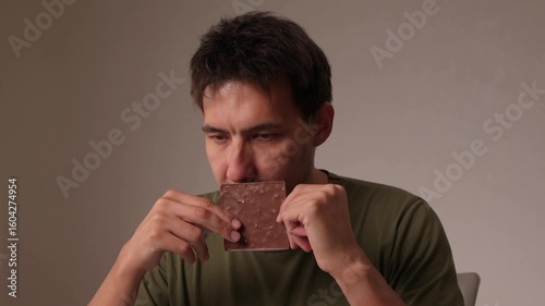 Taking a moment to thoughtfully contemplate the delightful essence of chocolate today