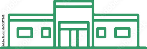 school building icon 