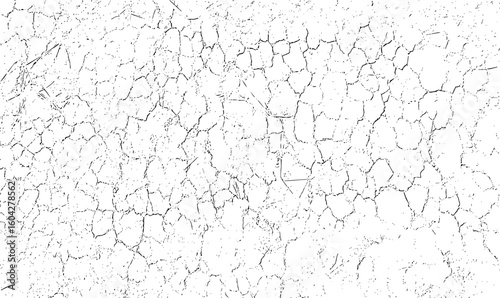Old peeling white painted grunge wall with cracked texture pattern background