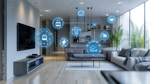  A smart home filled with interconnected IoT devices, optimizing every aspect of daily life (2)