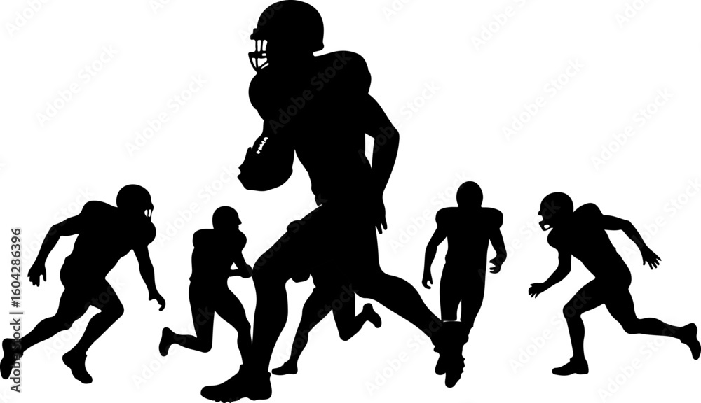 Fototapeta premium american football, man player bundle