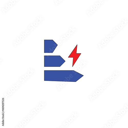 Blue arrows and red lightning bolt graphic energy Free Download Blue arrows and red lightning bolt graphic energy - GFXLoad