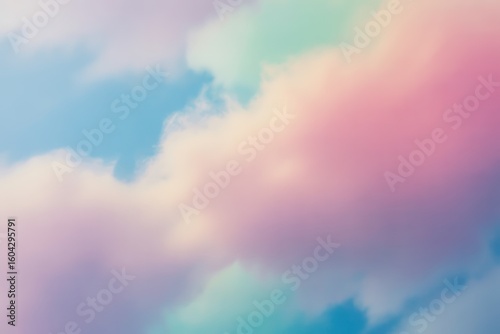 Pastel sky with soft clouds pink blue