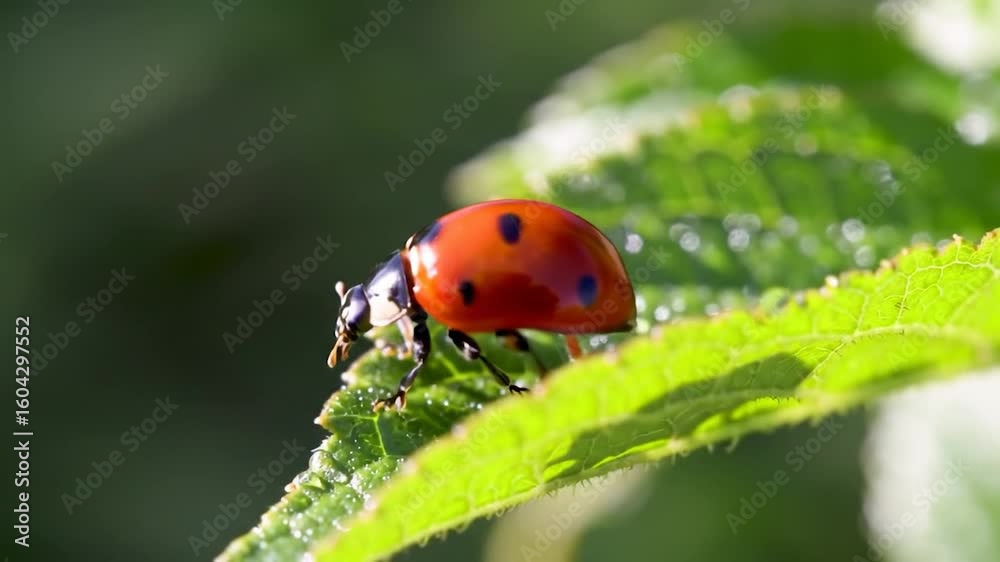 Ladybug on a leaf Ladybug on a leaf