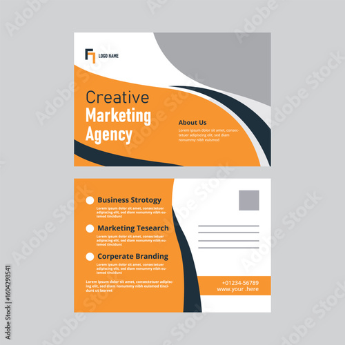 CREATIVE  MARKETING  POSTCARD DESIGN TEMPLATEN