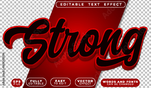  Strong Power Energy Strength Vitality Force Editable Vector Text File