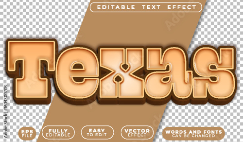  Wild Texas Cowboy Desert Western Ranch Editable Vector Text File