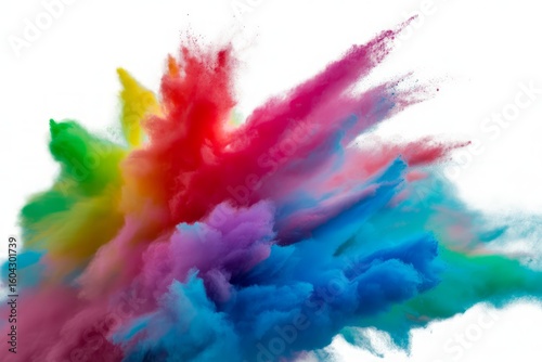Vibrant Colorful Powder Explosion Holi