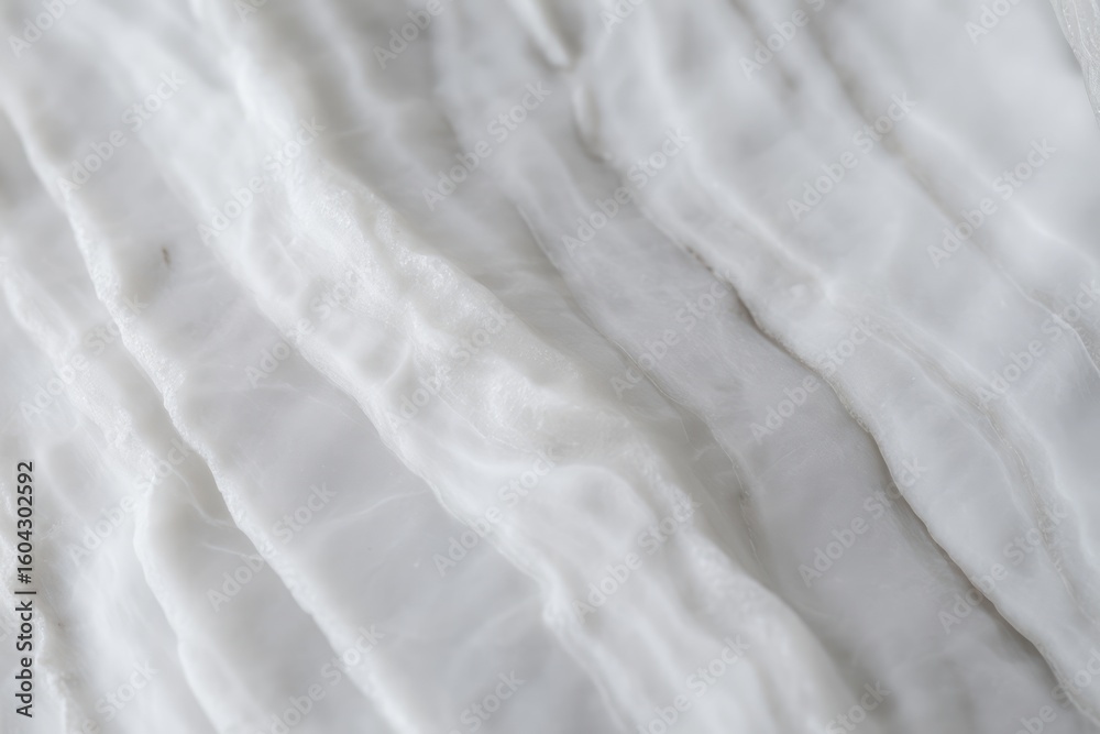 Obraz premium White marble texture with flowing lines natural stone