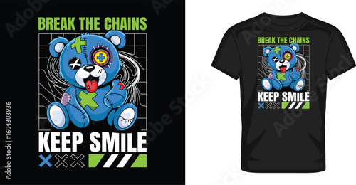 Panda streetwear t shirt design