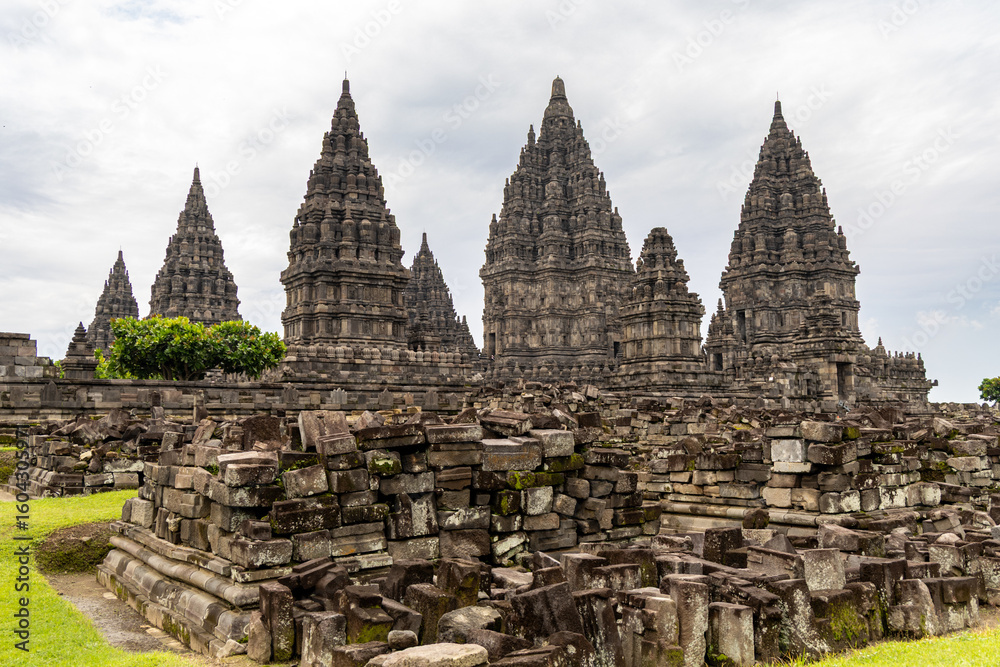 Fototapeta premium Prambanan temple is a 9th-century Hindu temple compound in the Special Region of Yogyakarta, in southern Java, Indonesia