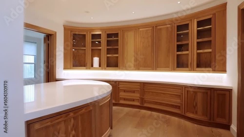 modern bathroom with wooden floor