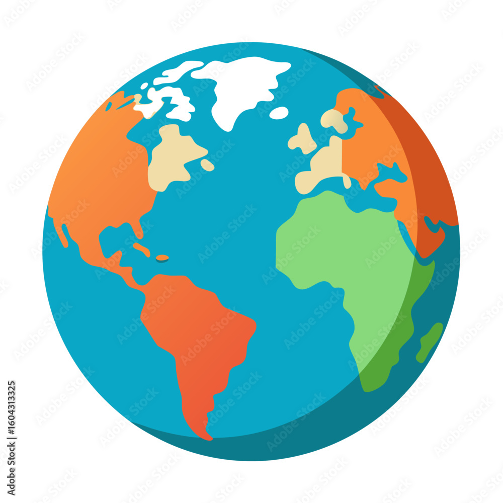 Fototapeta premium earth globe icon