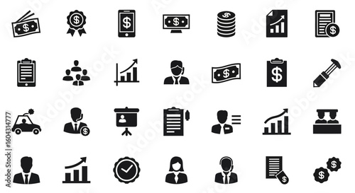 Set of Icons for Business Vector Image