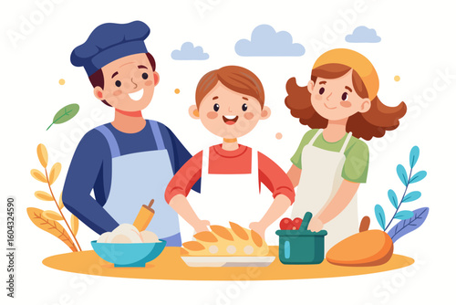 Ideal for educational content, parenting blogs, recipe books, and family-themed advertisements.